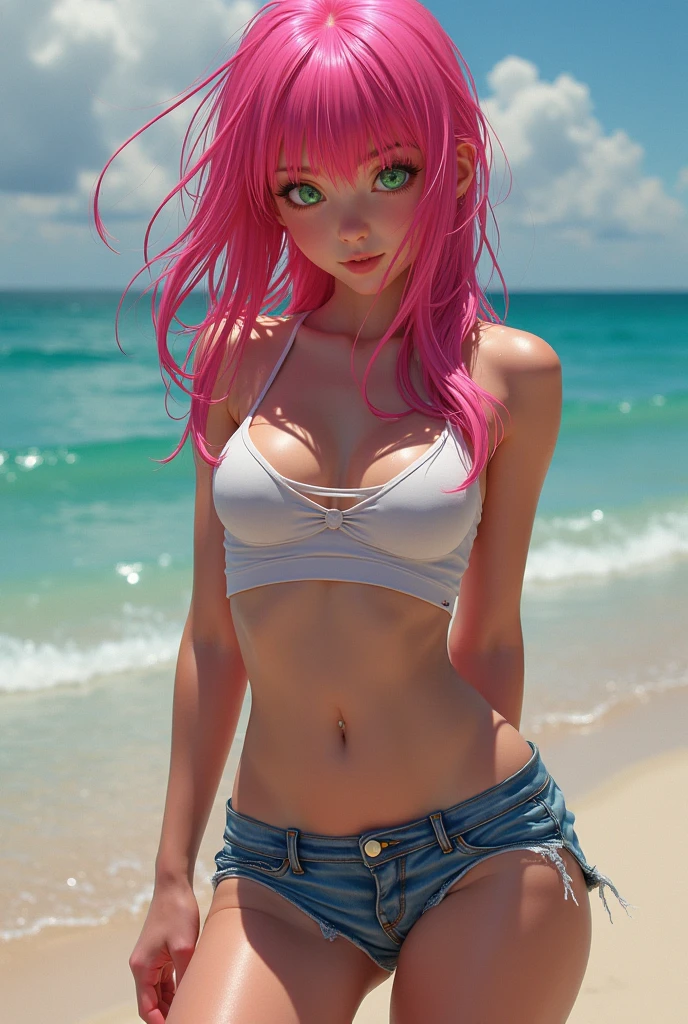 Jewelry Bonney one piece, Pose de modelo, (((pernas grossa))),  extremely high quality, A mais alta qualidade de imagem, Top resolution, Fotos RAW, Realistic, Foto Realista, ultra detalhado e bonito, Detalhes mais altos, Pele clara bonita e brilho,  (seios grandes, olhos azuis brilhantes e claros, muito chamativo, ((ultra realista)), cores vibrantes, estilo vetorial, arte digital, 4k, detalhes perfeitos, hipnotizante, feito profissionalmente, beautiful vector illustration, 12k resolution, ..3d, todos os caracteres detalhados em comprimento total, ((altamente detalhado)), ((vibrante)),((Ultra alta qualidade)), ((hiperrealismo)), ((fotorrealismo)), [octan rendering] , na cidade, muitos carros (realista), bem detalhado