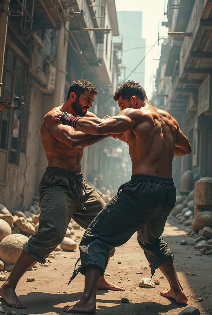 Fighting scene