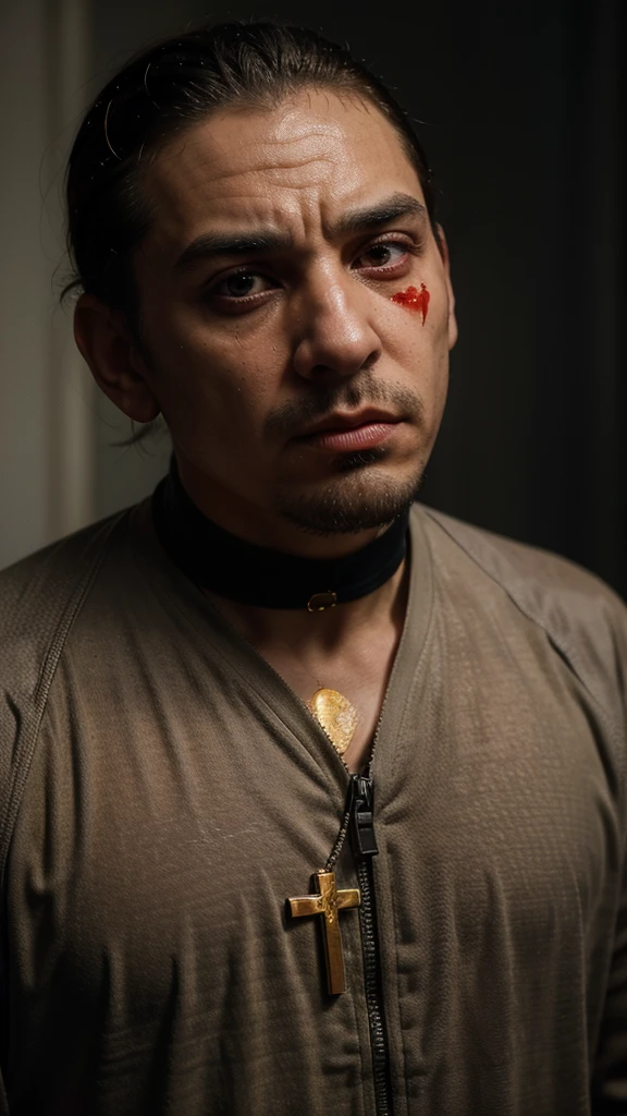 a nordstrom warrior, intricate nordic tattoos, detailed face and eyes, rugged facial features, weathered skin, fur-trimmed cloak, holding a massive battle-worn sword, dramatic lighting, dark moody atmosphere, cinematic composition, dramatic shadows, muted color palette, gritty realistic rendering, highly detailed, award winning digital art