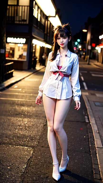 (Masterpiece), (Highest quality), {girl|woman}, looking at the audience, {day|nighttime}, {indoor|outdoor},
{Long, wavy, natural hair|hairy|Long, thick side bangs|curly hair|neat ponytail|Sophisticated pixie cut|High top knot with twisted braid|lots of updo|undercut},full body shot