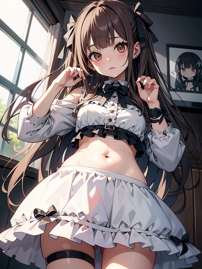 Kitaikuyo, Ikuyo Kita, (Green Eyes:1.5), Hair between the eyes, Long Hair, One side up, Redhead, (Flat Chest:1.2), break black footwear, black skirt, grey Sailor collar, pleated skirt, Sailor collar, , shoes, Short sleeve, skirt,, break looking at viewer, break indoors, classroom, break (masterpiece:1.2), Highest quality, High resolution, unity 8k wallpaper, (shape:0.8), (Beautiful attention to detail:1.6), Highly detailed face, Perfect lighting, Extremely detailed CG, (Perfect hands, Perfect Anatomy),blush、I'm worried、have to pee、Push up on your crotch with both hands