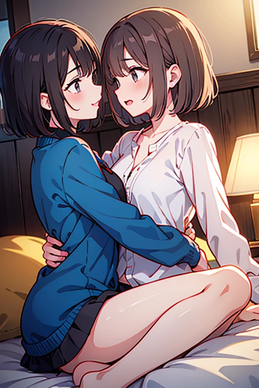 28 year old Japanese girl naked1masturbating with someone、I'm on the bed in a love hotel room.、She's looking at us..、はみ出るI can see pubic hair、I'm shy、You can see pink nipples、everyone is naked、She is a woman with dark brown hair and fluffy long bob hair.、Breasts that are too big and saggy、saggy breasts、Sagging chest、super big breasts、Breasts so big they're about to burst、super big breasts、、shaggy public hair. under hair. I can see pubic hair、、R18 illustration、erotic manga、Erotic illustration、2D illustration、Japan anime、drawn by Japanese ilastrator、high resolution、4K quality、high quality、High resolution、5 million pixels、high detail、No correction、masturbation、old face、Mother-like tolerance、I spread my legs and masturbate、開脚してmasturbation