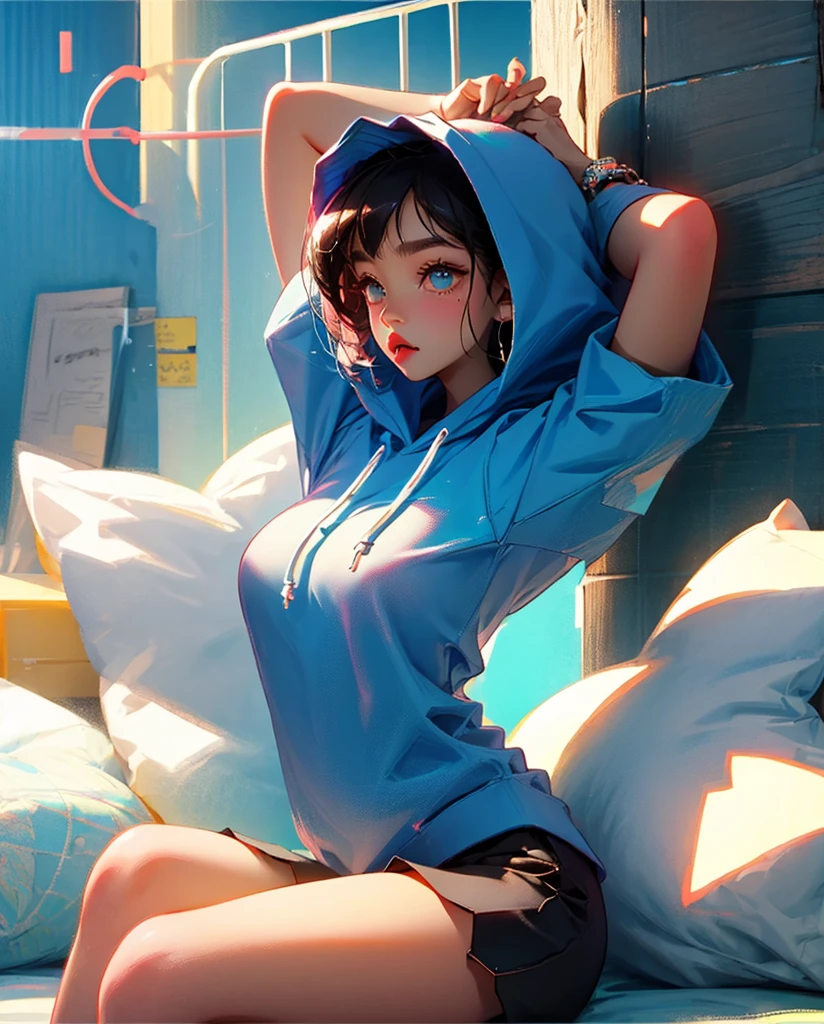 Elementary school girls、barechested、small tit、Shaved