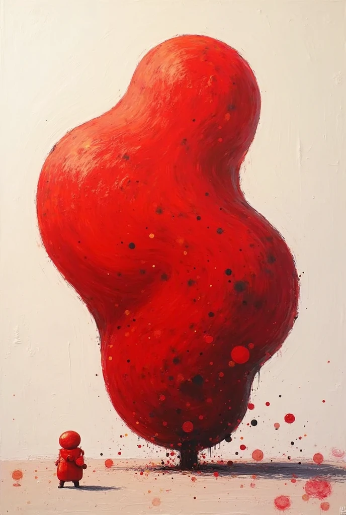 oil painting, illustration of Lucy Wilde wearing a slavekini, cleavage, navel, penis
