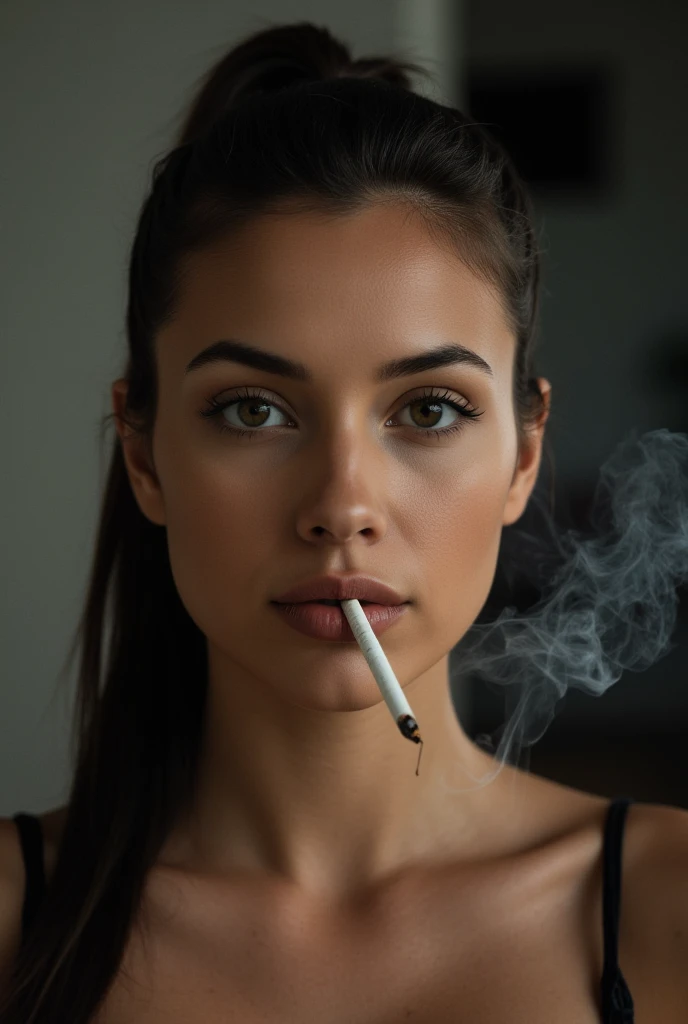 0k1ng, smoking, holding lighter, woman