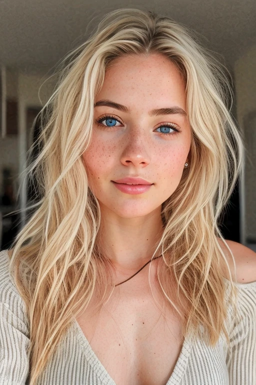 Very beautiful sexy blonde making a selfie, naked , breasts, light blue eyes, highly detailed, 18 years old, slim, innocent face, naturally wavy hair, high resolution, masterpiece, best quality, intricate high detail, highly detailed, sharp focus, detailed skin, realistic skin texture, texture, detailed eyes, professional, 4K, charming smile, shot with Canon, 85mm, slight depth of field, Kodak Color Vision, body in perfect shape, extremely detailed, photographer_\( ultra\), photographerrealistic, Realstic, Postprocessing, maximum details, roughness, real life, ultrarealistic, photorealism, photography, 8K UHD, photography, nude, vagina , full body