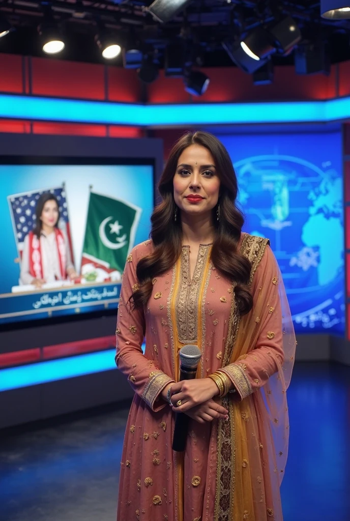 Create realistic illusion image A 20 years old girl is sitting on a queen chair with Pakistani flag behind him the color of the wall on which "Alisha' is written in golden. and also written " Happy Independence Day" in clear letter written on small size on bottom