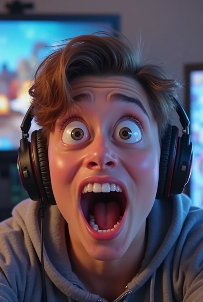 Gamer boy 16+ and face impression 🤩 and like reaction