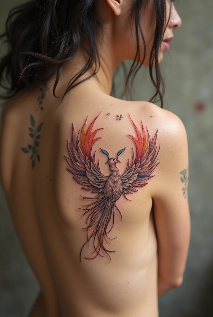 ((highest quality)), ((masterpiece)),Back Tattoo