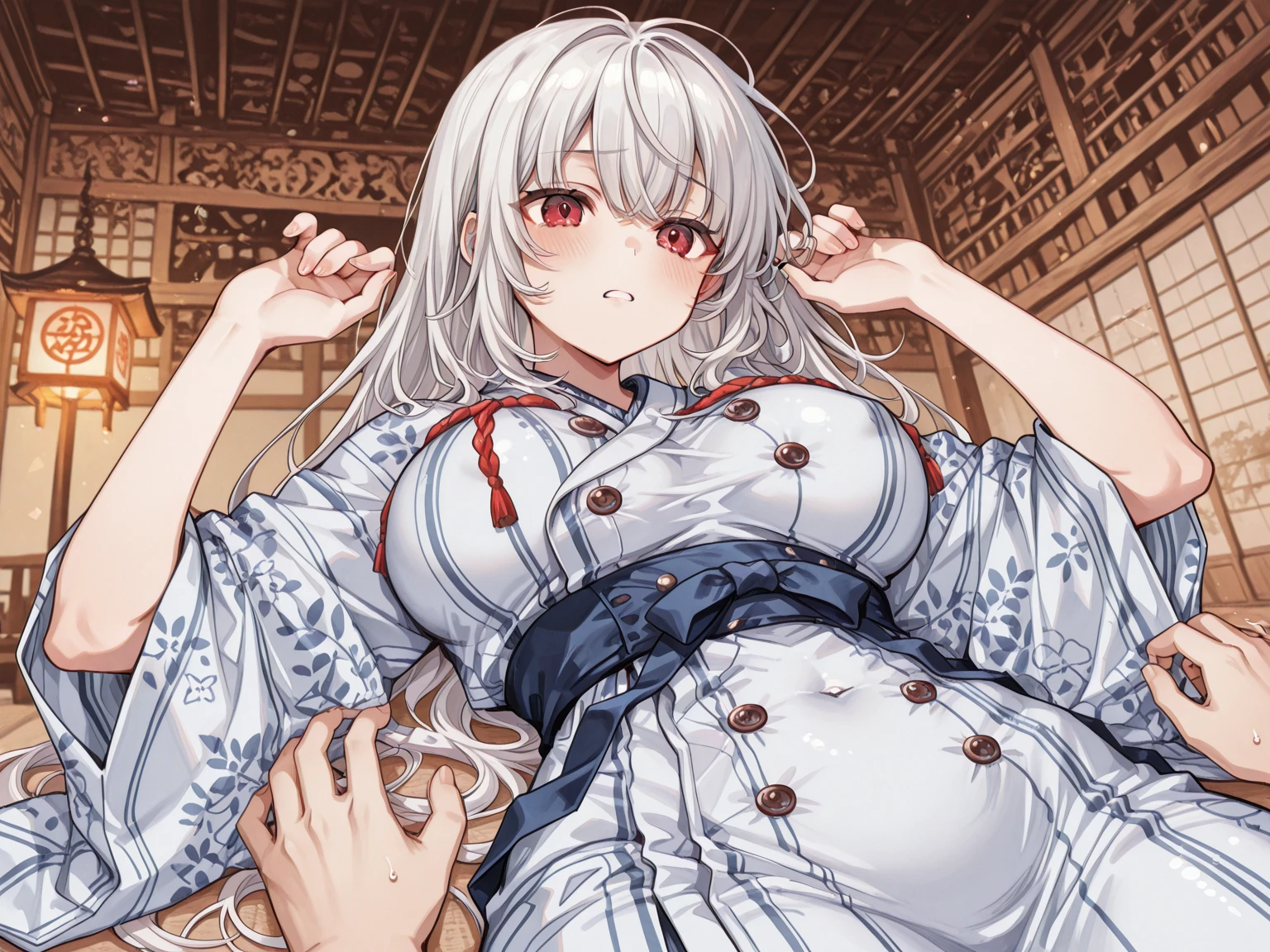 sex, {best quality}, {very aesthetic}, {ultra-detailed}, {best illustration},nsfw, girl, shirt, bottomlesassive female }}}, masturbation, orgasm, private room, on bed, soaked sheets, steam, sweat,whole body,thin, girl,small breasts,large amount of semen,Cumming face,delicate,Intense acts,real,oily skin,violent,tears,Seeding,Being grabbed by the waist from behind,China dress,be violated