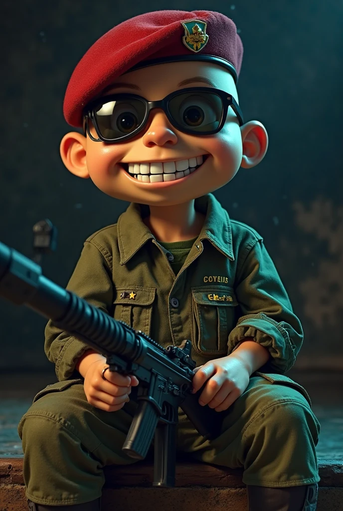 A bald man with drone in hand, olhos azuis, sorridente, personagem, Pescador, pequeno, majo, Arte Devian, Artstation on trend, arte digital, circunstanciado, fofo, Realistic, Humanoid, character, tiny, Cinematic sho, cinematic lights
