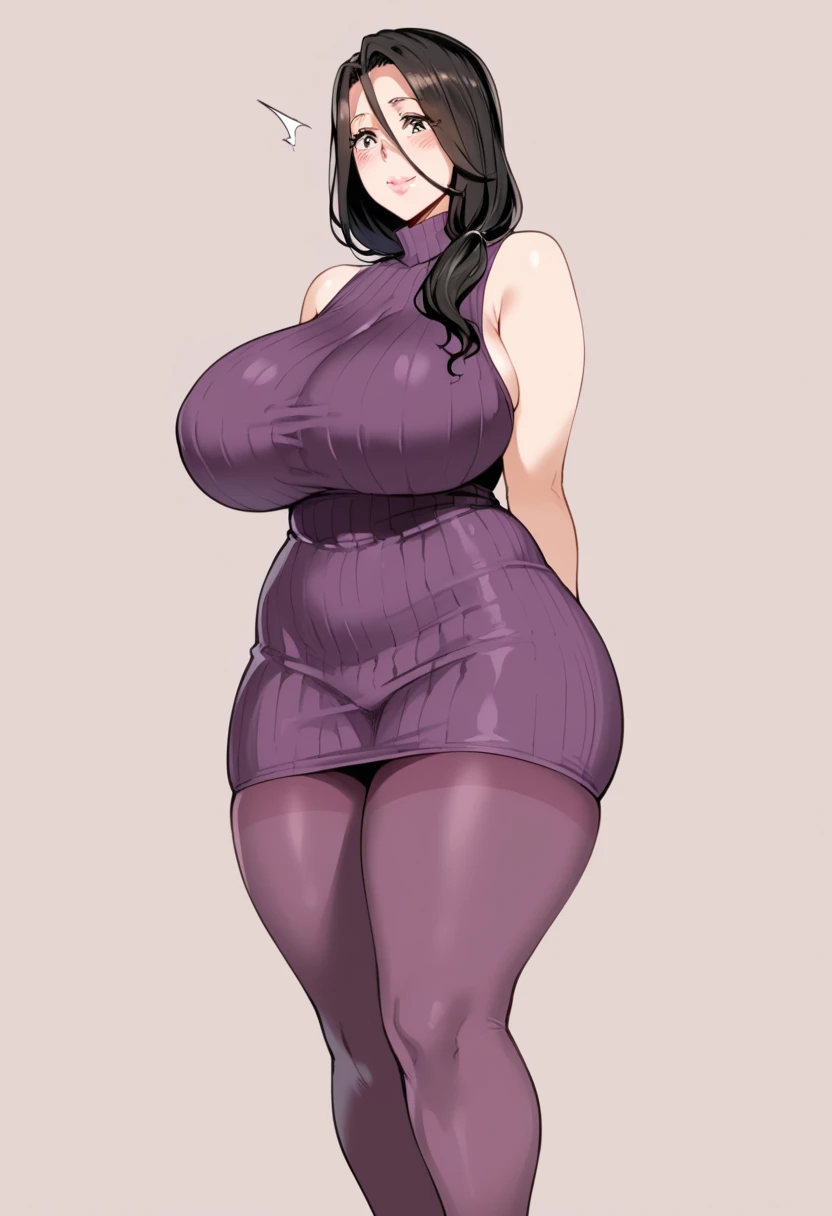 Chubby, Curve, thick, Made, absurderes, Hinata\(Boruto\), 1girll, Solo,Mature female, view the viewer,Perfectcomposition, Detailed lips, big breast, Beautiful face, body chubby, Blush, (white lips), Long hair, Purple eyes, Soft gaze, angry smile, Super realistic, Detailed, photoshoot, Realistick faces and bodies,(perspire,Sweat a lot,Blushlush,Be red in the face,Blushlush),(Bigboobs),japanese house,Stand at the door,natta,raining day, ((short dress)), ((cleavage)), sideboob, dark hair, sleeveless, thighs, full body