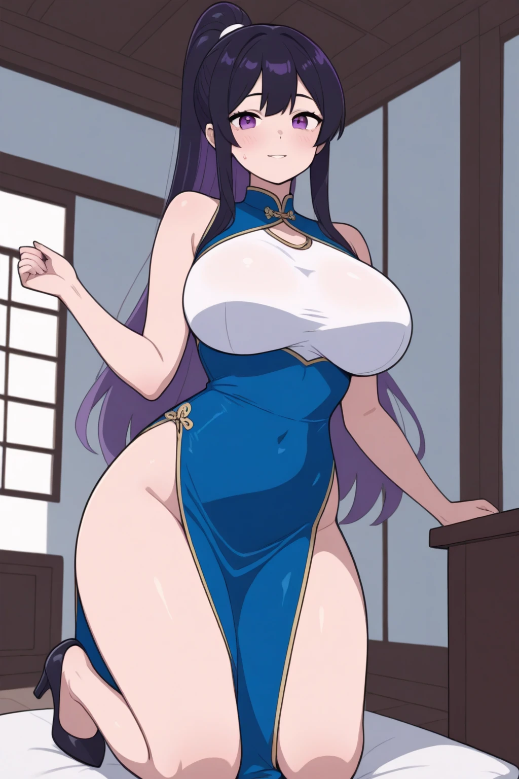 ancient greek, ancient rome, busty, revealing clothes, transparent clothes, in bathhouse, busty, 1girl, masterpiece, best quality, ultra-detailed, best shadow, solo, perfect eyes, perfect face, standing, extremely detailed, colourful, detailed background, vermeil, huge breasts, short hair, multicolored hair, eft_vermeil