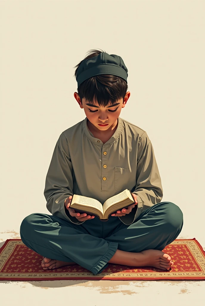 one boy Reading of Quran
