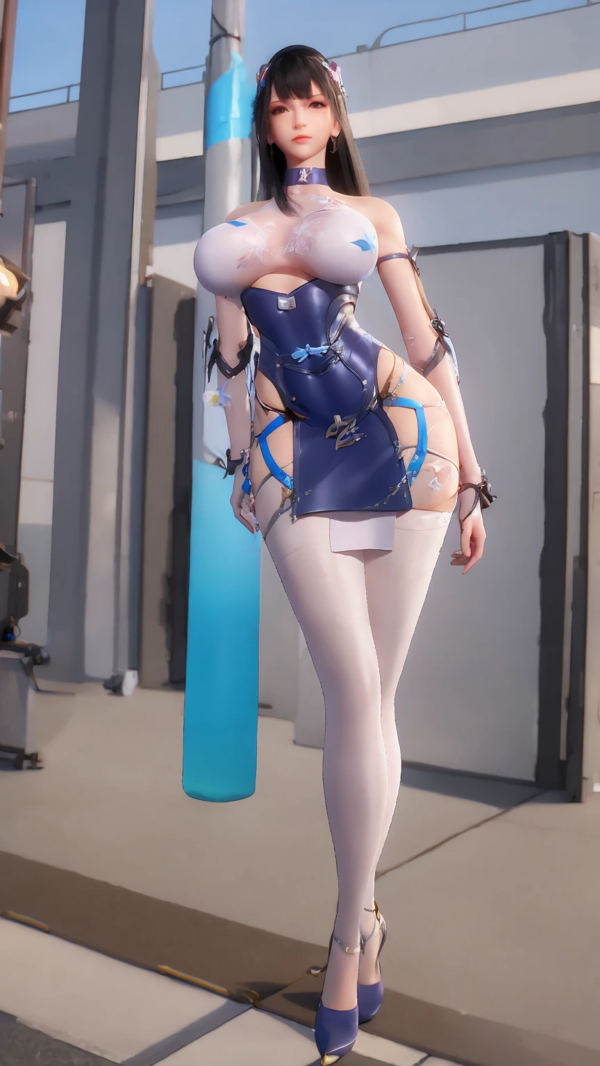 ((Glossy competitive swimsuit))、Crotch、Medium breasted、Inter-strands、Embarrassing look、Seductive facial expressions、Glistening、Hands behind the head、(Crouch towards the viewer、Open legs)、A full body shot、shinny skin、Sweating、Bob Hair、