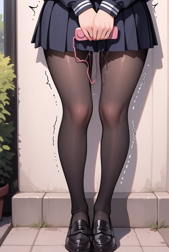 finest, masterpiece, High resolution, (Full body view from head to toe), front, frontやや下からの構図, symmetry, 18 year old tall girl, alone, (whole body from head to toe), (small breasts), Unkempt brown hair, bangs, (black tights), (black pantyhose), (sit with legs spread), (squatting pose), (Composition showing white panties), (her legs spread、I can see white panties.), (I was made to sit on the floor with my legs spread apart.), (M-shaped spread legs), thin legs, A very beautiful and tall 18 year old girl, (not wearing shoes), blush, shy big eyes, looking at camera, blazer uniform, plaid pleated skirt