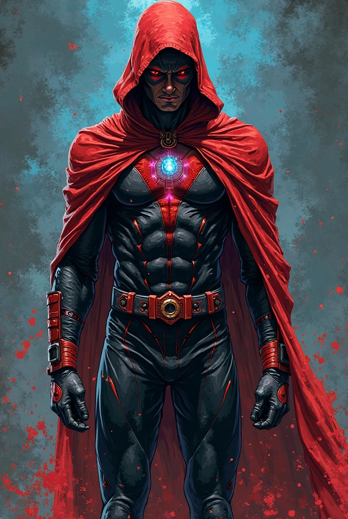 Make sketches of a superhero who can control his own blood and that of others., You can cut bullets from this and forge weapons, He calls himself blood master