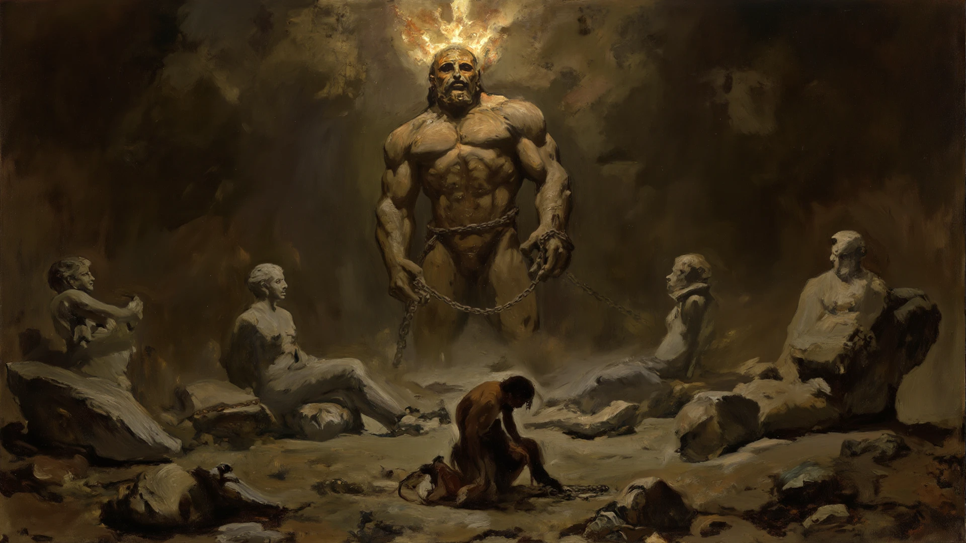 
a visual art showing how humans were created carefully and perfectly by the Power of God, depicting His grace and wisdom. detailed, high resolution, 8k resolution