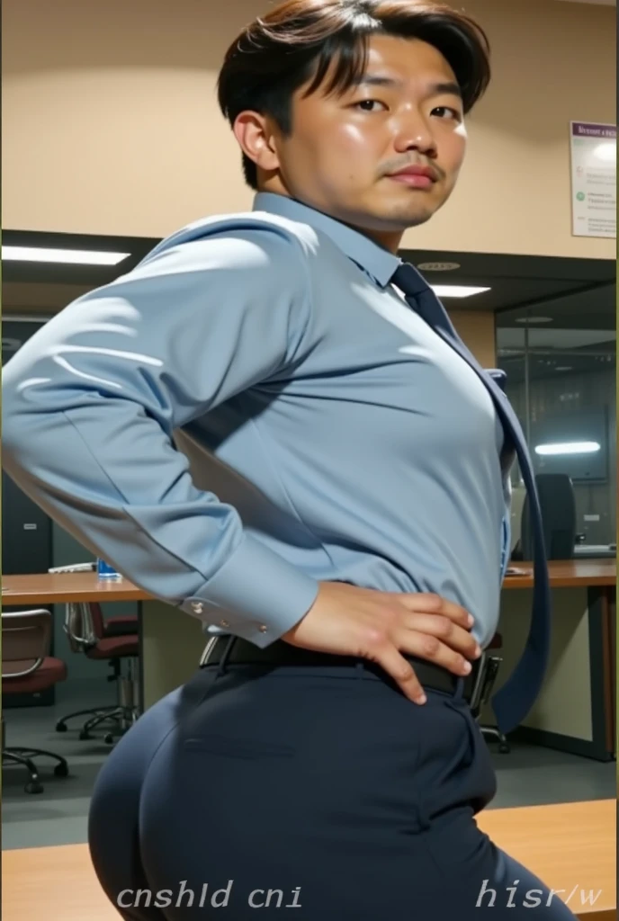 40 years old,Hidetoshi Nakata,(Kogoro Mori 1.3),whole body,Lean,muscle,office,Purple socks,Keep your feet elevated,Standing,Baldhead ,transparent,Thick body hair,underwear,Topless,Densely hairy,Fortitude,HD,With a mustache