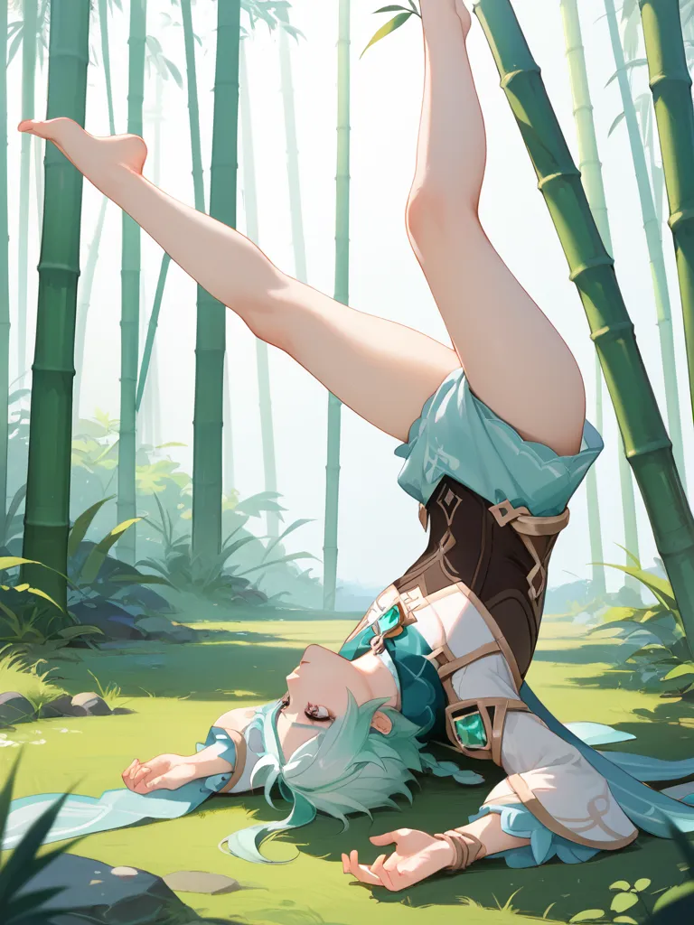 Masterpiece, high quality, 8k, ultra detailed, sharp focus, (Pretty, cute innocent white 12 year old), long messy blonde hair, blue eyes, (cycling), cycling helmet, (huge round breasts), (pink nipples), posing inside a pond, outdoors, water to knee high, shadows, smiling, happy, sweating, hot day, deep forest, ass up,