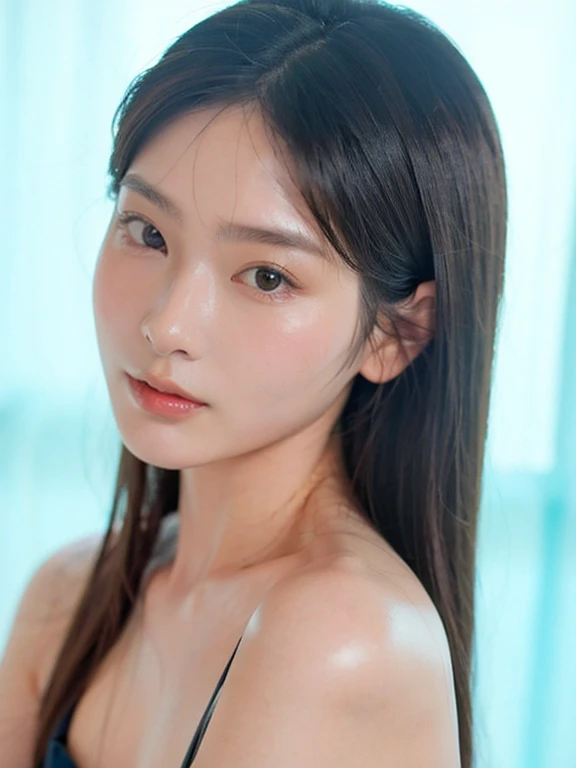 20 year old cute Japan woman, ((Extremely precise and accurate anatomy:1.0)), (Highest quality realistic skin textures:1.6), clean and glowing skin, Thin Skin, mesh, (Enhances the beauty of skin texture:1.2), The texture of each individual hair, long and delicate lashes, Beautifully trimmed eyebrows, Facial pores, Detail of blood vessels in the white of the eye, Thin and visible capillaries in the skin, (Realistic as a photo:1.4), (Very realistic:1.4), (Improvement of quality:1.4), Realistic lighting, Backlight, A gentle light that illuminates the face, Ray Tracing, Bright light, (Smoother lighting:1.05), (Improving the quality of cinema lighting:0.9), 32k, fine grain, Detailed face, (Film Grain:1.1), (Natural smile:0), Accentuates body lines, High resolution, Natural look, Kind eyes, Delicate light and shadow, Clear skin, Graceful Pose, Beautiful Eyes, Sharp details, Soft light reflection, Beautiful contours, Delicate skin tone, Natural background, Natural poses in everyday situations, Extremely fine detail, Lora Style