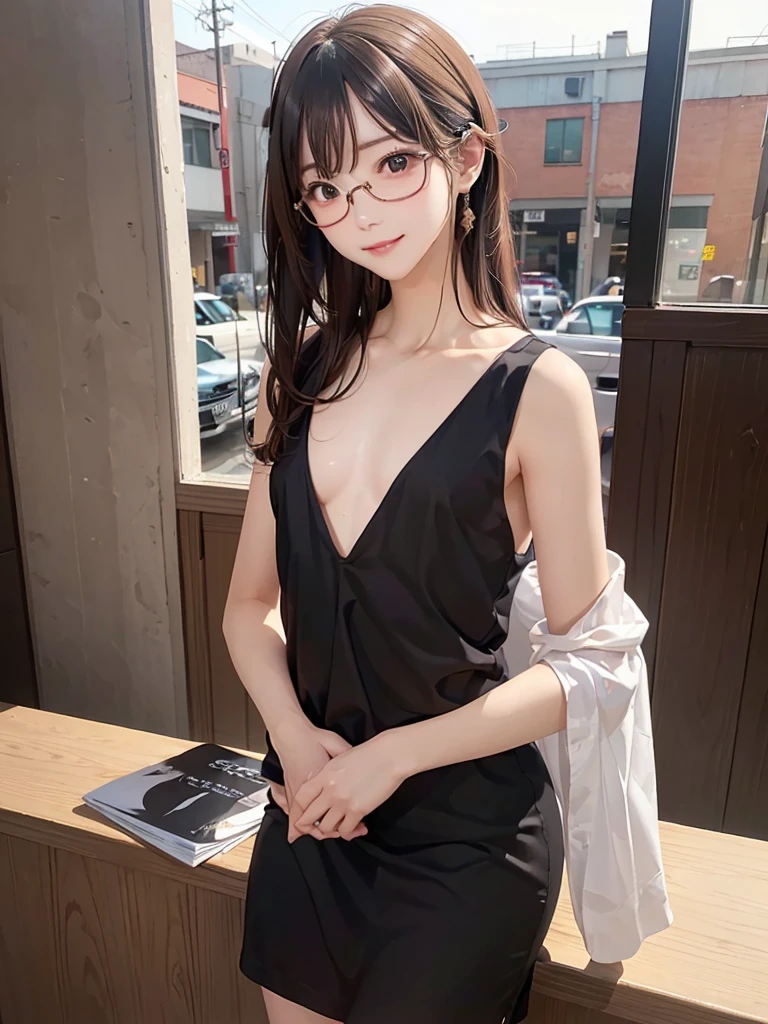 Beautiful mature Japanese woman aged 55, Nymphomaniac, Being touched by a man, Long eyelashes, Low Ponytail, Red lipstick, Wearing glasses, Pearl Necklace, Earrings, Dark eyeshadow, Large Breasts, Big Breasts, Cleavage, High cut swimsuit, sexy, Open your arms, 