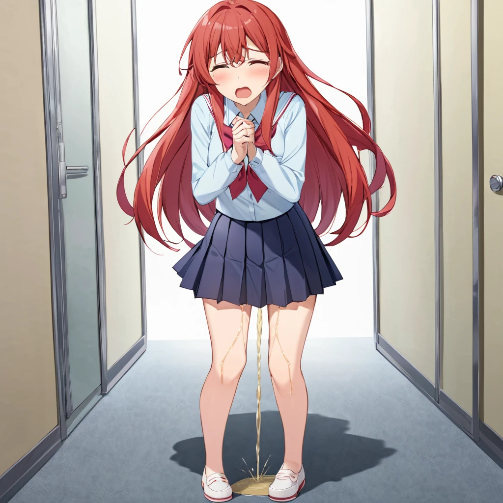 Kizi,shackle,binding,锁链,BDSM,kneeling down,leaked pee