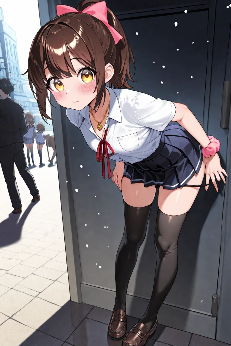 (ultra-detailed, best quality, anatomically perfect body:2), (1 girl, have to pee, peeing, peeing self, very desperate to pee, have to pee, have to pee, peeing, peeing self:1.1), (girl and other girls waiting in line public bathroom:1.4), (maxi dress, long skirt, footware, short hair:1.3), (have to pee, hold crotch, knees together and feet apart, hand between legs:1.6), (leaning forward:1.4), (erotic twist of the body1.2), (constricted pupils:1.2), (blush:2), (embarrassment:1.4), (flying sweat:1.4), (breathless:1.3), (confused, looking away:1.5), (teeth), (girl can't stand up straight:1.2), (shiny skin), (from side, from below)