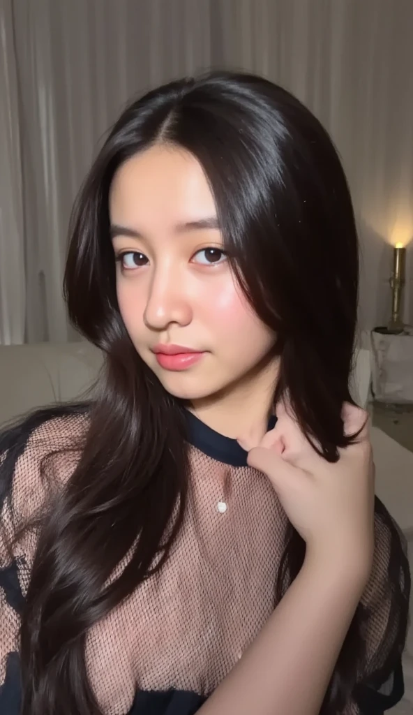 there is a woman with long black hair posing for a picture, 18 years old, 2 2 years old, 21 years old, profile pic, 2 3 years old, cindy avelino, nivanh chanthara, leaked image, 1 6 years old, 1 8 yo, dang my linh, 19-year-old girl, big , sexy , hot , pornstar , hottest , sexy top , 8k .