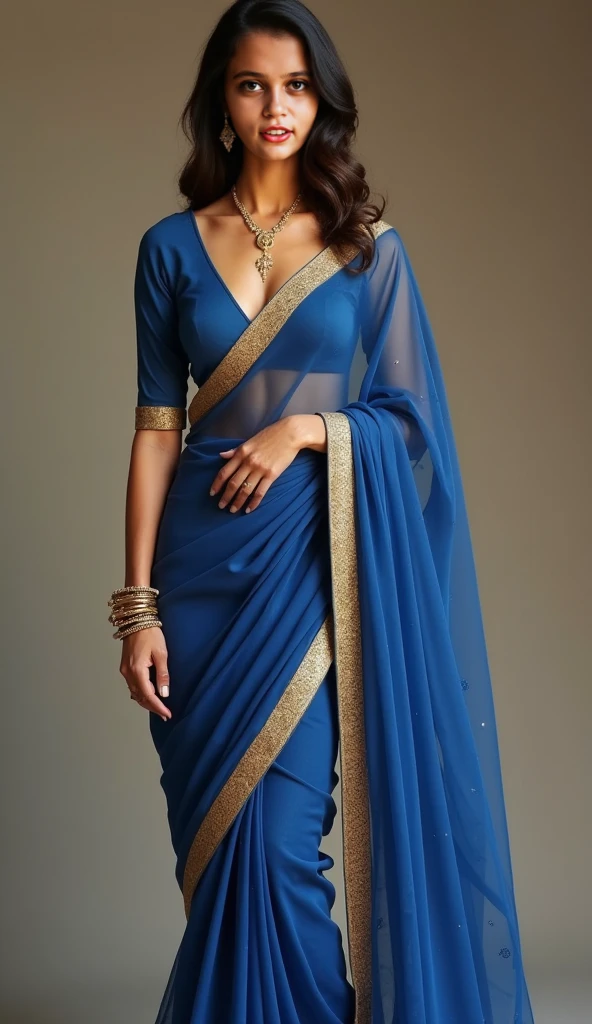 A girl in saree