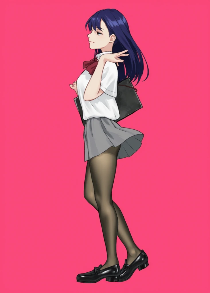 (superflat, flat shading, flat colors), masterpiece, best quality, booklet ad for Ikea bags, 1girl, schoolgirl, text, loli, school uniform, (panties), sitting, posing, watercolor