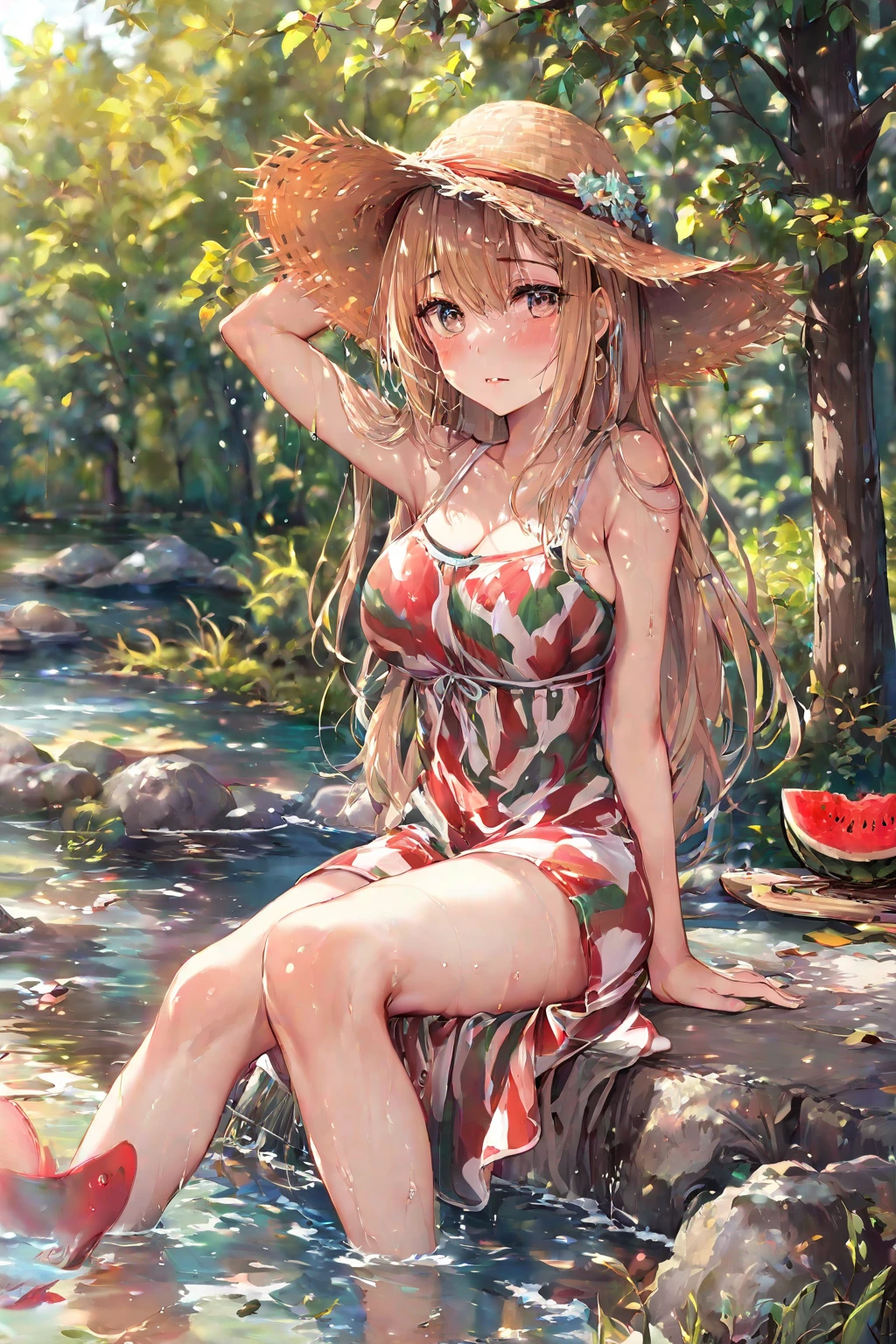 (masterpiece:1.2), (best quality), (ultra detailed), (8k, 4k, intricate),(half body:1.2),(cowboy:1.2),(highly detailed:1.2),(detailed face:1.2), (detailed background),(portrait),detailed landscape, (dynamic pose:1.2),rapunzel 1girl, solo, long hair, (masterpiece:1.4), (best qualit:1.4), (high resolution:1.4), woman with long hair, masturbating, squirting, wide open mouth, nude spreading her legs, totally nude in the forest, showing her vagina, image from below angle, sitting on the grass