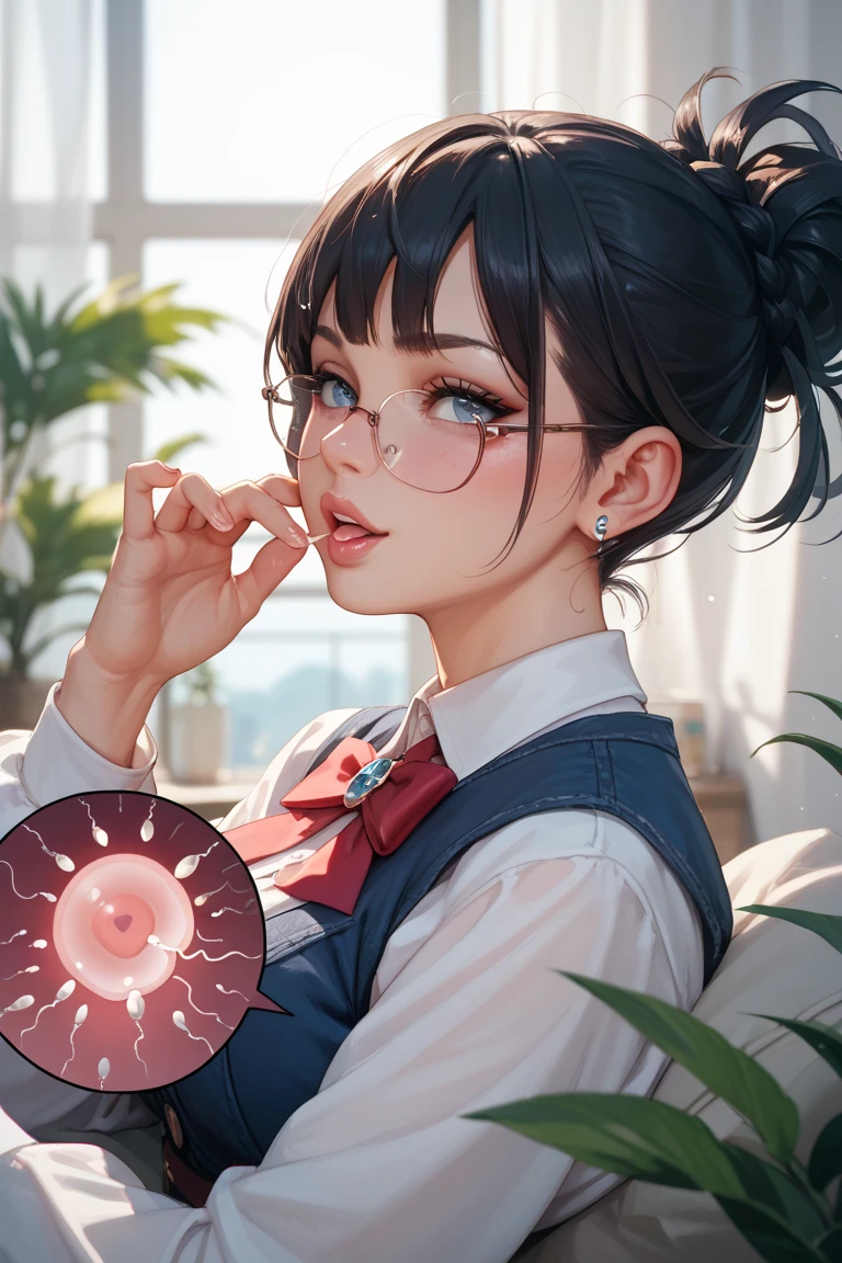 <lora:incubation-001_0.5:1> incubation, a girl, hold egg, monster egg, <lora:LIP:1> (LilyPichuTI:0.9), glasses,, absurdres, ultra detailed, masterpiece, best quality, aesthetic, detailed,