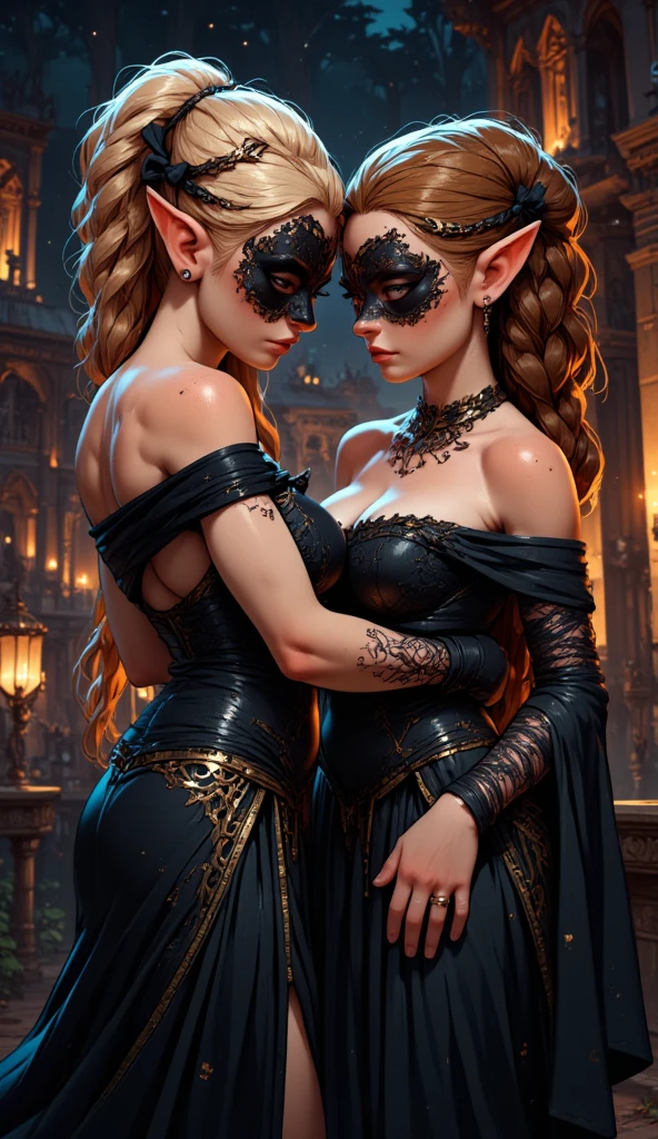 A Masterpiece, Steampunk, Gothic dress Japanese Sexy Vampiress, ((Red wavy hair)), (perfect body), ((perfect detailed face)), ((perfect detailed fingers)), ((Showing teeth and Vampire Fangs)), ((Perfect Hands)), at a Futuristic Classical Japanese Castle, In a Japanese Steampunk City, Steampunk world, Jewels, Tattoos, neon, bioluminicense, wind, 8k, HD, Detailed and Intricicated