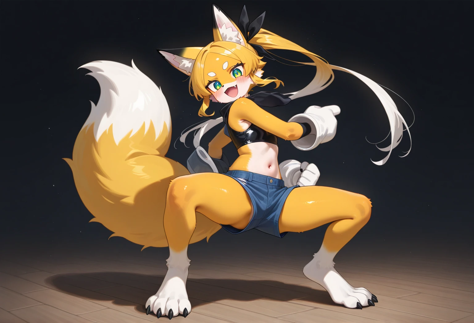 highres, top quality, best quality, paid reward available, High-quality illustrations by Johannes Vermeer, unparalleled masterpiece, perfect artwork, absurdres, perfect anatomy(highly detailed beautiful face and eyes)(angelic cute 1girl, kemono, solo focus)furry anthr, full body, dynamic pose,