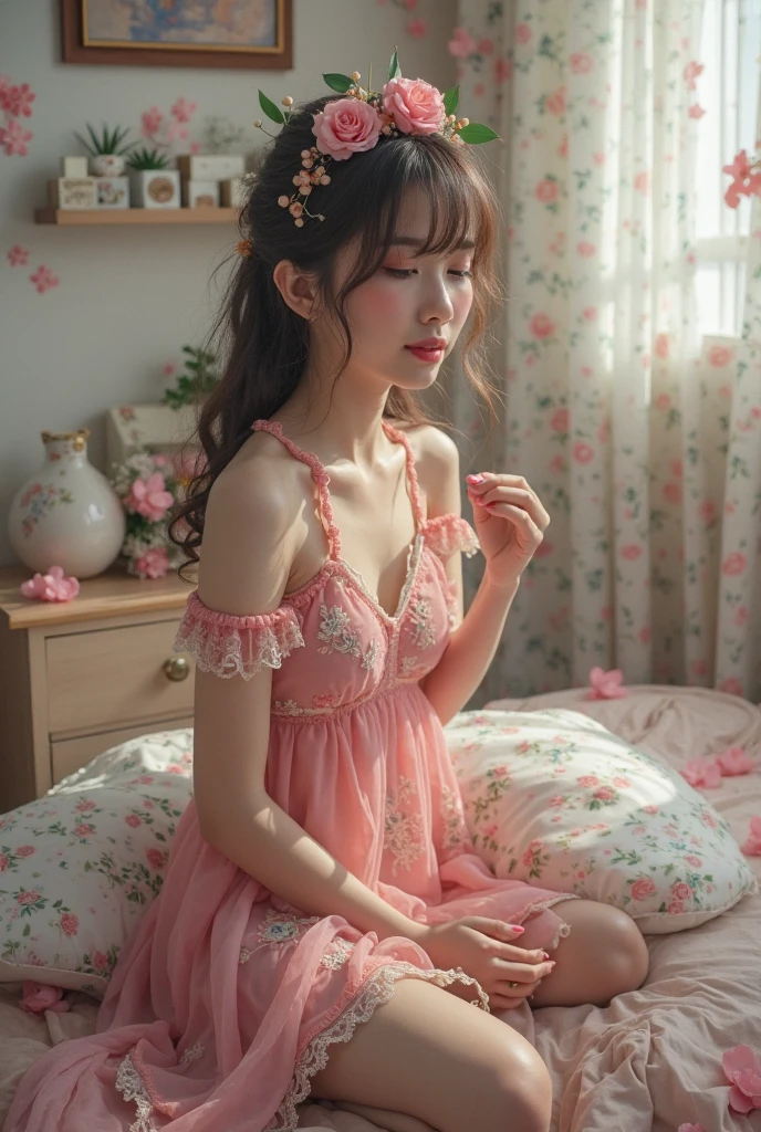 best qualtiy，tmasterpiece，超高分辨率，（realisticlying：1.4），teens girl，Juvenile, Thin and light, cleanness