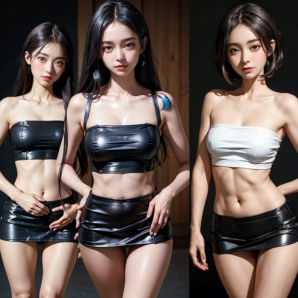 ((​masterpiece:1.4)、(top-quality:1.4)、(reallistic:1.7))、a beauty girl、Sexy Daughter、Super beautiful girl、1girl in、Close-up shooting、latex shiny、Latex bodysuit、By Luis Royo、age19、Super Ultra Ultra Bikini、Outstanding style、Slender Abs、beauty legs、Beautiful ass、A detailed eye、beautidful eyes、Raw photo、red-lips、Red high heels、a choker、a necklace、耳Nipple Ring、
