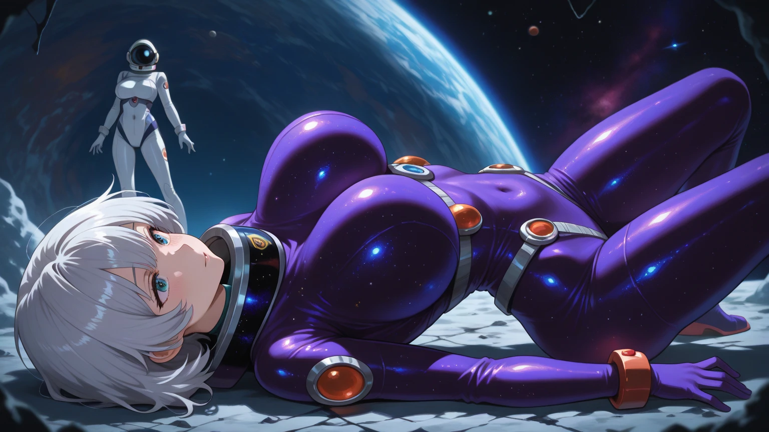 lacus clyne, (purple eyes:1.1), hair ornament, short hair, wave hair ornament, pink hair,1girl, tentacles, scared, crying), dripping , tentacles consensual, looking at the viewer, ,, masterpiece, best quality, highly detailed eva helmet, spacesuit, astronaut), medim hair, BLACK HAIR, bubble helmet , anime style, tentacle sex fellowlatio Suspension double penetration, sex, ahegao, torn clothes, tentacles around the chest,,,(spacesuit: 1.15) , white cargo pants, astronaut ), (ROOM:1.7), FROM ABOVE, frieren, short hair, twintails, (green eyes:1.5), grey hair, pointy ears, elf,