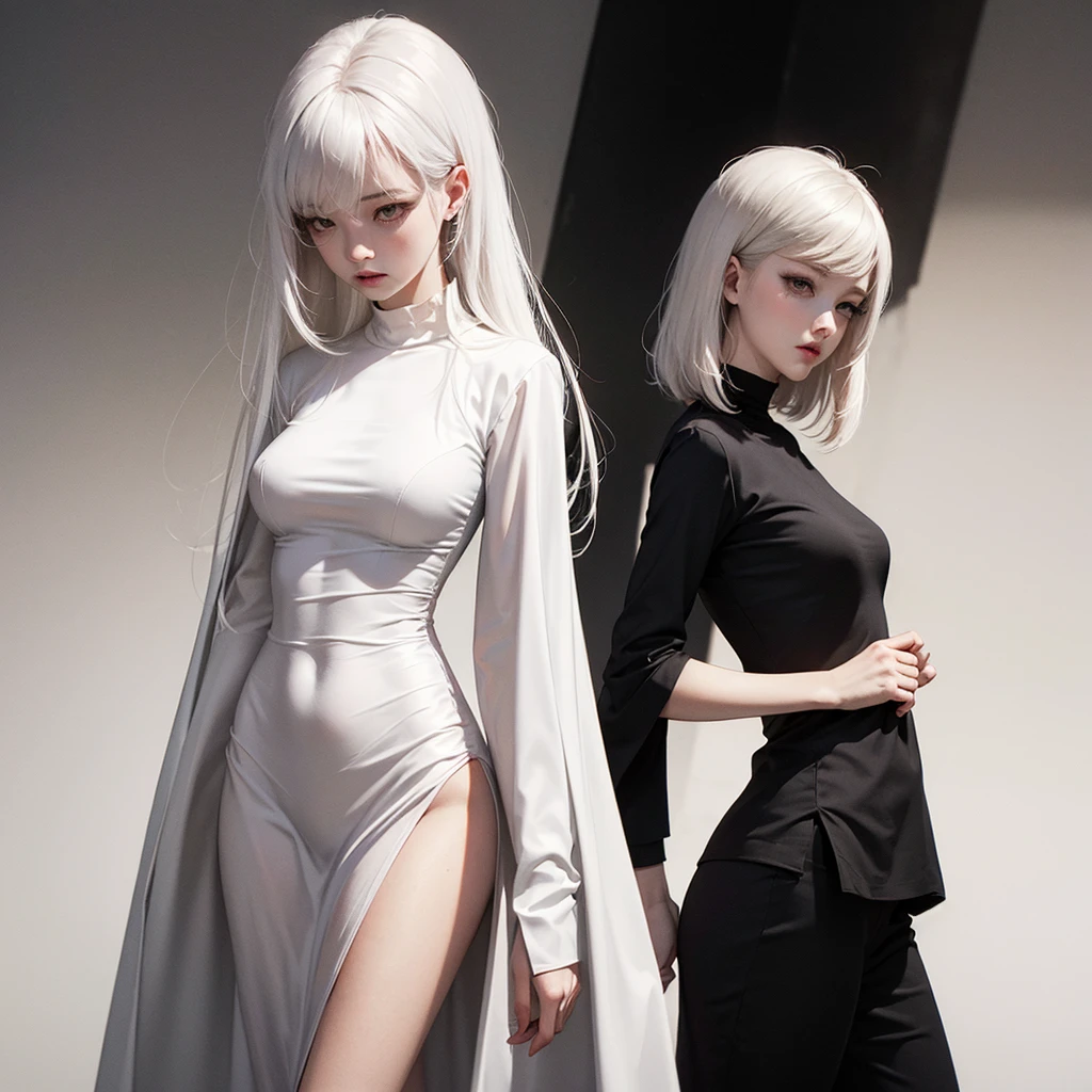 White-haired girl