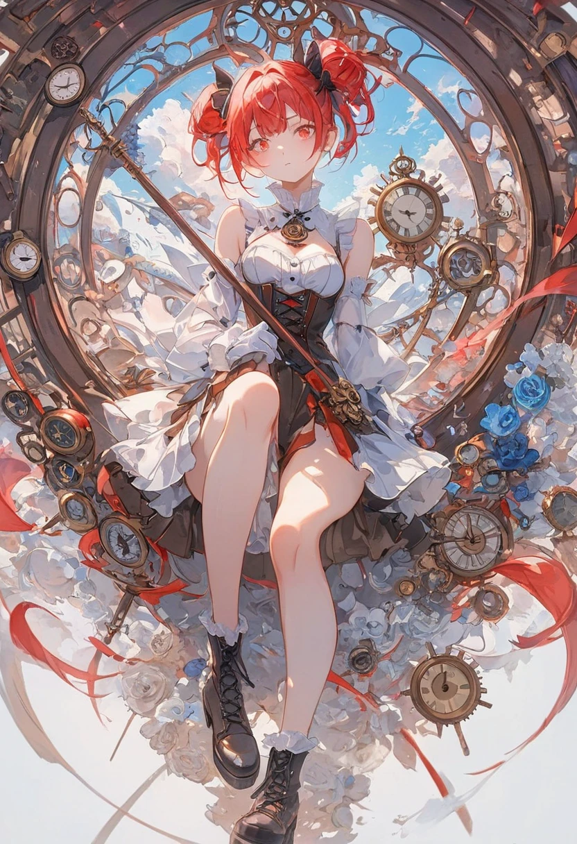 official art, unity 8k wallpaper, ultra detailed, beautiful and aesthetic, masterpiece, best quality, (zentangle, mandala, tangle, entangle), (fractal art:1.3) , 1girl, extremely detailed, dynamic angle, cowboyshot, the most beautiful form of chaos, elegant, a brutalist designed, vivid colours, romanticism, by james jean, roby dwi antono, ross tran, francis bacon, michal mraz, adrian ghenie, petra cortright, gerhard richter, takato yamamoto, ashley wood, atmospheric, ecstasy of musical notes, streaming musical notes visible