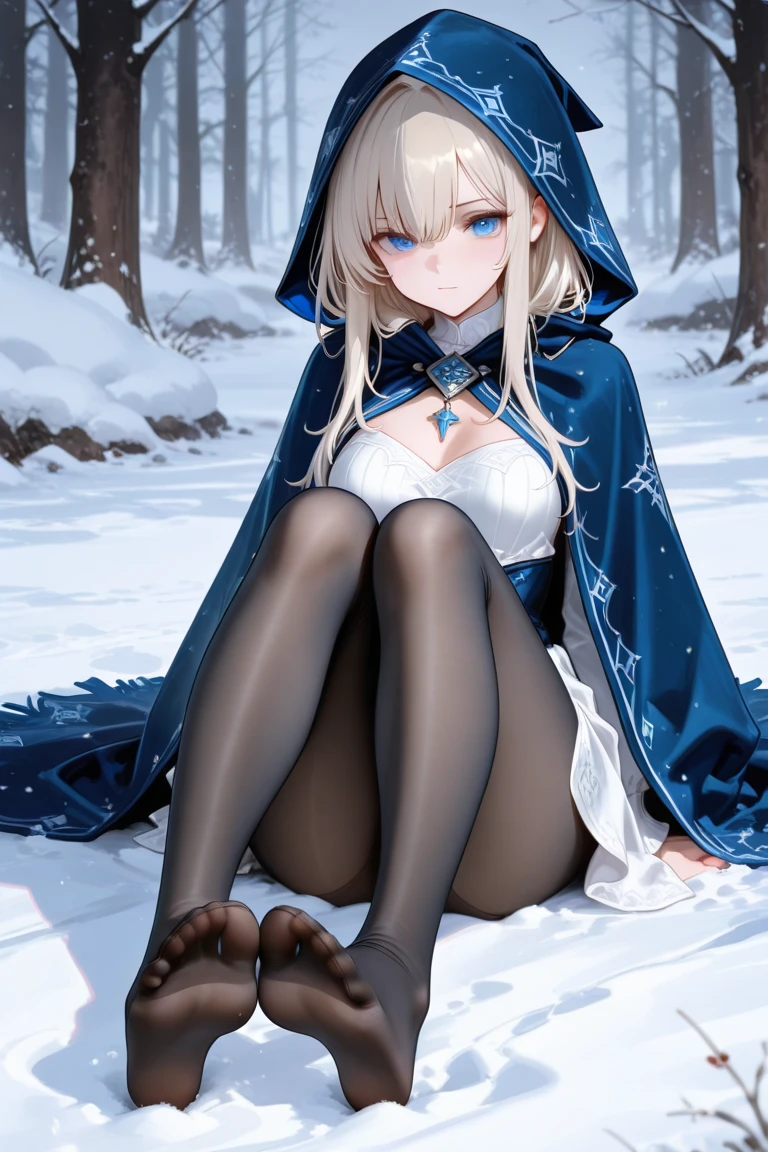 pH Armor, 1girl, 独奏, Jewelry, earings, Long hair, gray hairs, Bangs, drill hair, bare shoulders, gray eyes, thigh boots, thights, thights, Hair between the eyes, knee boots, elbow gloves,Sleeveless, black gloves, twin drills, belt, leggins, whitedress, 가슴, small breasts, black footwear, long sleeves, (Masterpiece:1.2, Best Quality), (finely detailed beautiful eyes: 1.2), (Detailed background,Dark Fantasy), (Beautiful Detail Face), High contrast, (better lighting, extreamly delicate and beautiful), ((cinematiclight)), Colorful, Hyper Detail, Dramatic light, intricate details, (sharp face hair between eyes,Dynamic Angle), (Wasteland, army in the background, winter storm:1.1)