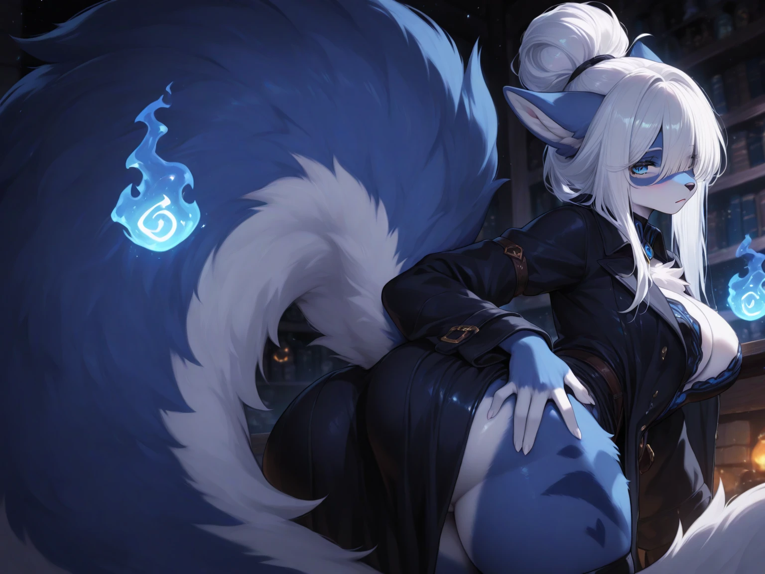 Hatsume miku x suicune , kitsune ears, art by dark natasha, jardin zen, art by dark natasha,  art by vixen aztra, slimed girl, doggy style sex, behind view