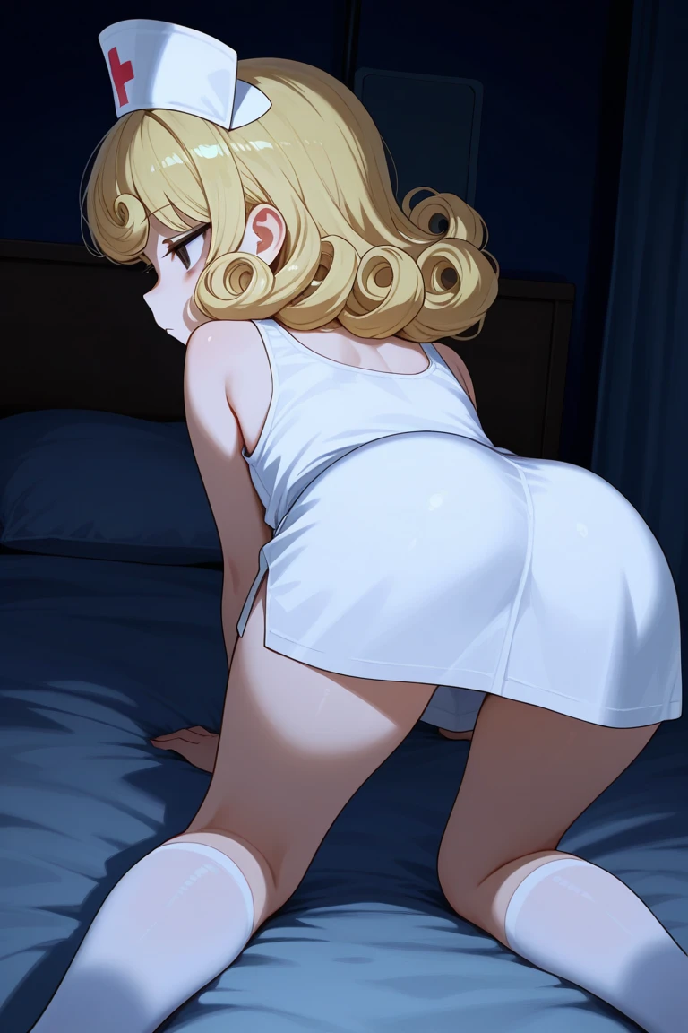 ((masterpiece, best quality):1), 1girl, ((lay on bed)) ,    white hair,  ,     tears,    spanked,  ((red_butt)),  slap marks, <lora:kamitora_sd15_anyv5_01_done:0.7>