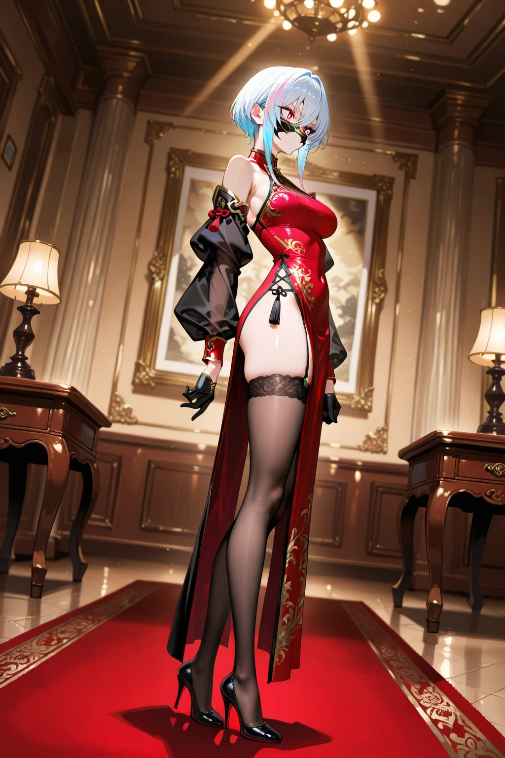 highres,absurdres,masterpiece,best quality,original,extremely detailed CG,extremely detailed wallpaper,perfect lighting,(standing on the stage),looking at viewer,1girl,blurry background,bare hands,
<lora:Aegir_Cheongsam_v2-000006_1_OUTALL_1_OUTALL_1_OUTALL:0.6>,aegirqipaov1,