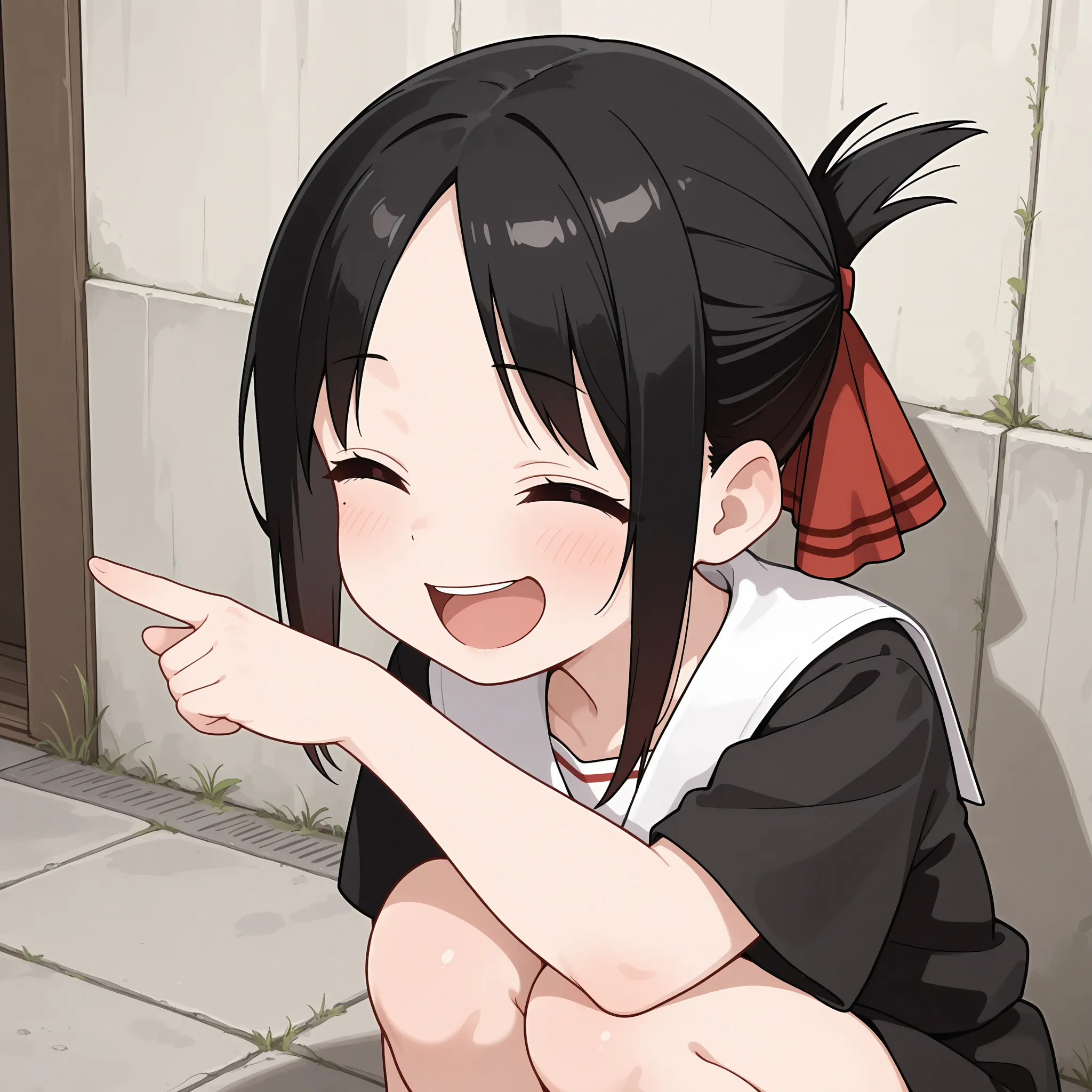 Pointing to the Side Meme