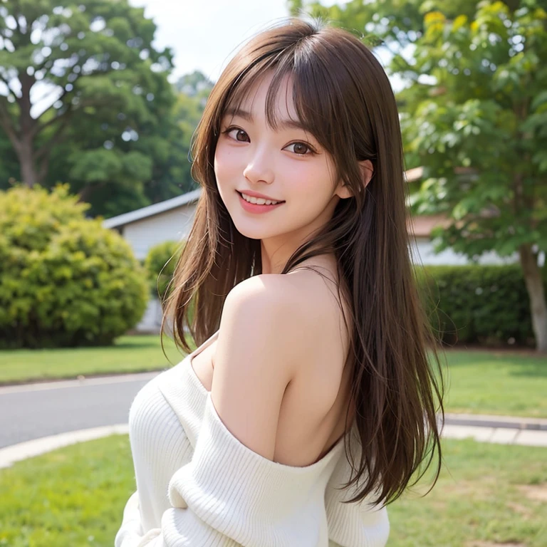 Tabletop, Highest quality, shape, Very detailed, finely, High resolution, 8k wallpaper, 完璧なダイナミックな構shape, Beautiful and exquisite, Nice spring clothes,Beautiful straight hair,Small breasts,Natural color lip, 20-year-old girl、cute、Always blur the background,Perfect and beautiful face,Beautiful and dense face、Slim face and figure,Big eyes、Putting on gal makeup,Actual Photos(Best image quality)、Sexy Face、Fashion model posing、Full Body Shot、smile、Change pose randomly、Randomly change the shooting angle and position、Summer fashion for women