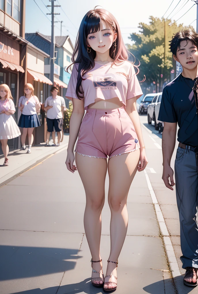 Loli en la calle en topples