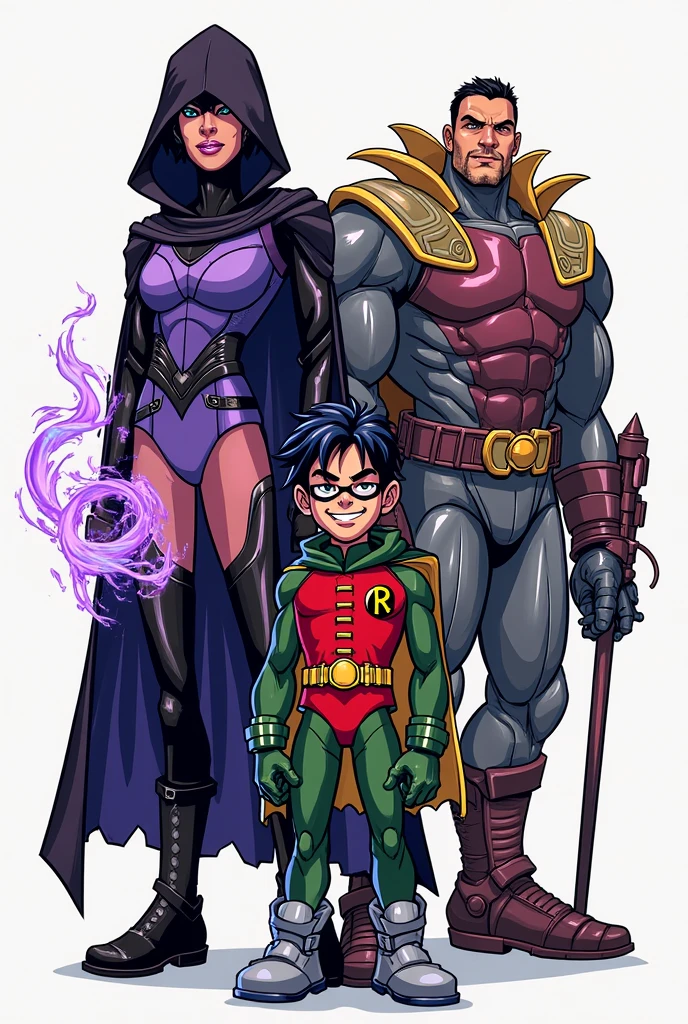 A cartoon image of the Teen Titans, but slightly realistic, with the text 'abtal titans' and 'beast boy' written on it.
