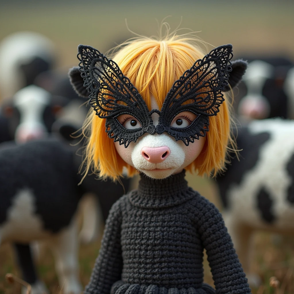 Elle fanning as a cow, Cow snout, cow face, cow nose
