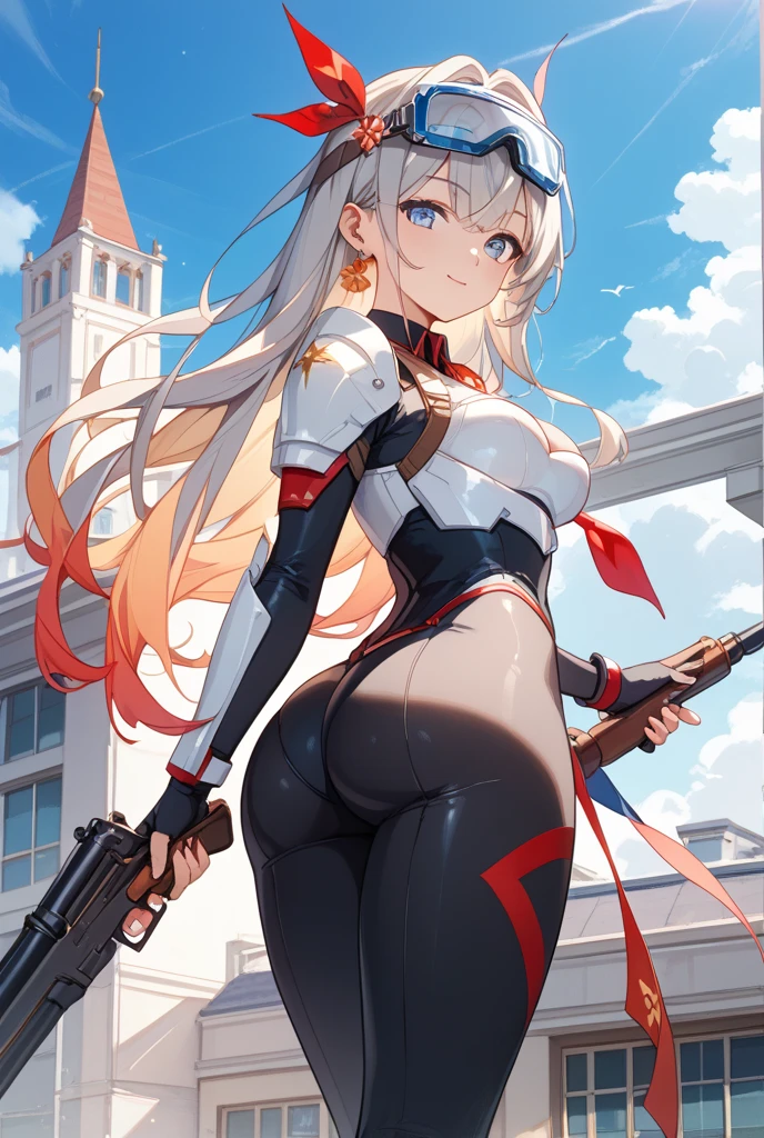 best detailed, Highly detailed,Beautiful body,Beautiful Nose,perfect eyes,perfect face,ultra highres,beautiful legs,Perfect hands,Masterpiece,illustration,,perfect anatomy,street fighter,doll suit,shadaloo doll,dollsuit,expressionless,empty eyes,blank eyes,red gloves,boots,emotionless,black latex,corruption,mind control,female combatant,hypnotized,unhappy trance,full body suit,obey,extremely glossy latex,hypnosis,hypnoLora,Slave,necktie,yellow tie,military,dark persona,full body,(((from back, small ass, hand on own ass))),(((pixel-perfect, detail-perfect))),solo,(roze),1girl,silver hair, long hair, twintails, hair between eyes, red eyes, black cap, twin black muffler,black scarf,((dark pantyhose)), city background, night sky